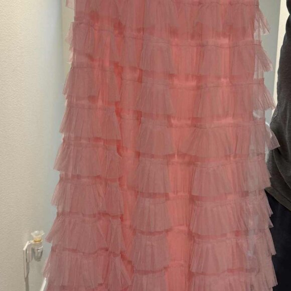 Hello Molly Blush Strapless Tiered Dress - Picture 3 of 3
